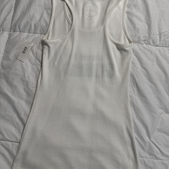 Macys INC Cheers to Santa  white tank top sz med - Picture 2 of 4